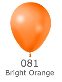 couleur ballon latex publicitaire metalic bright orange